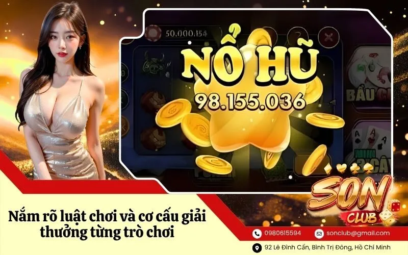 Nắm rõ luật chơi và cơ cấu giải thưởng từng trò chơi
