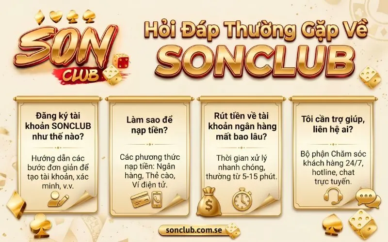 Hỏi Đáp Thường Gặp Về SONCLUB