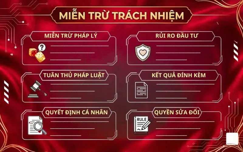 Miễn trừ trách nhiệm do sự cố kỹ thuật và đường truyền